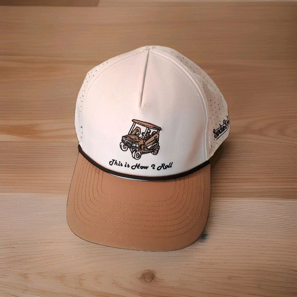 Birdie Boss Golf Hat Adult Snapback "This Is How I Roll" Golfcart Used Cap